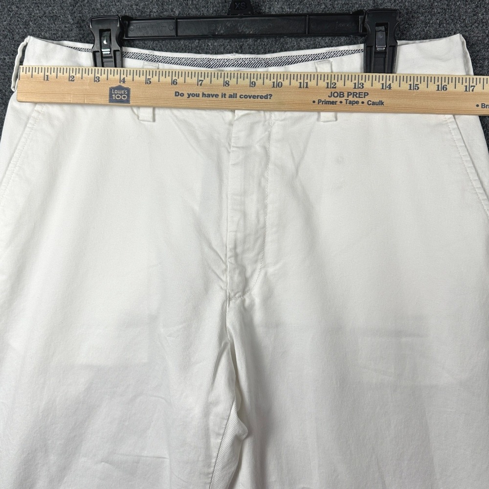 Nautica Mens Slim Fit White Chino Pants Cotton Twill Flat Front 36x30‎ PR3125 - Picture 4 of 9
